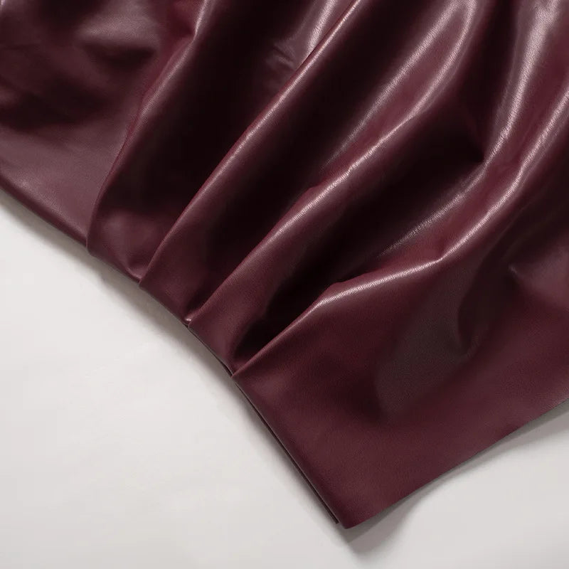 Liquid Noir: The Shard Cut PU Tank