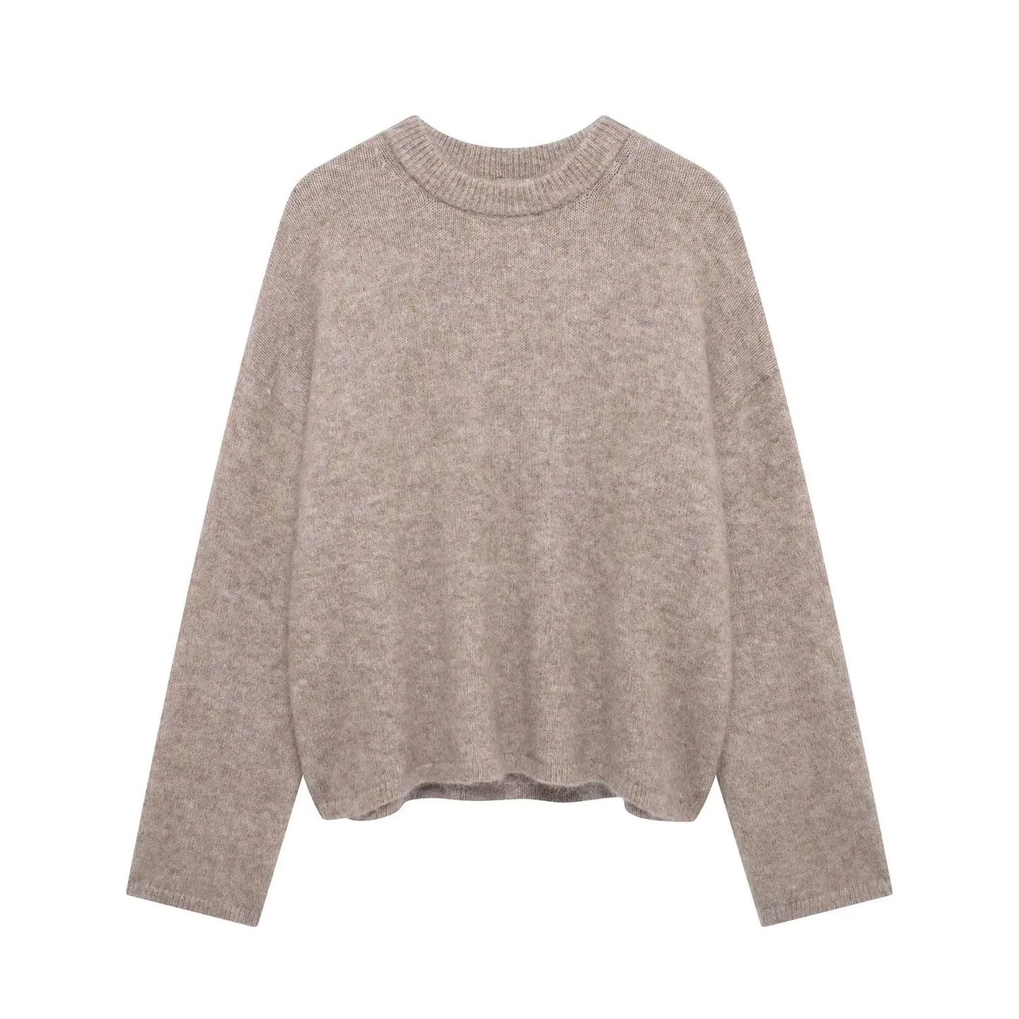 Autumn Elegance O-Neck Sweater