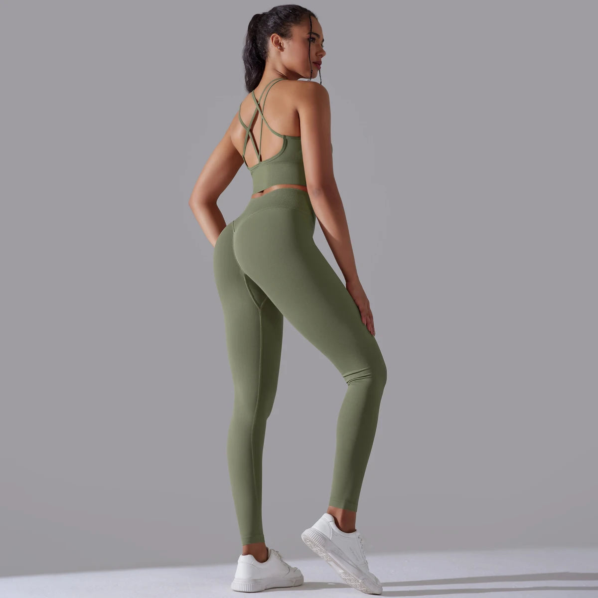 Brushed Yoga Set – A Symphony of Strength & Serenity