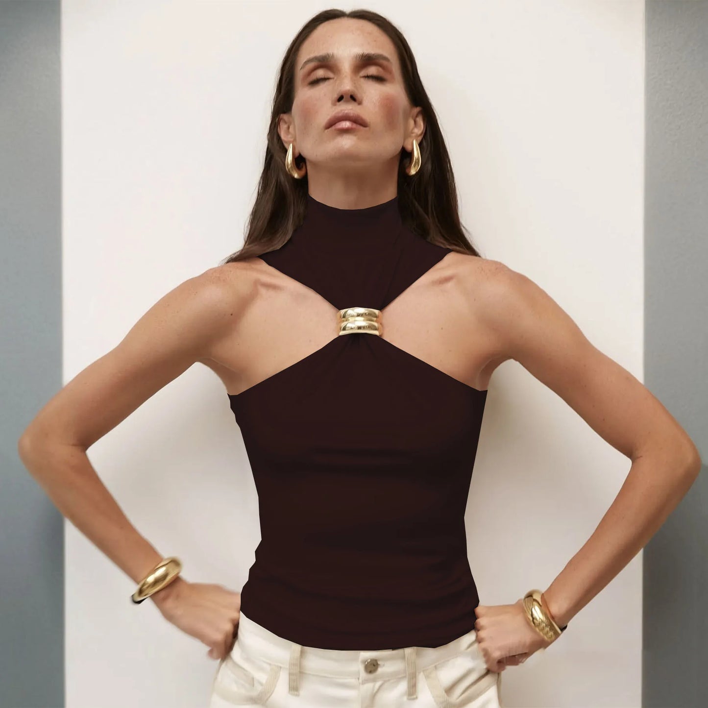 Silver Orbit: The Midnight Knit Camisole
