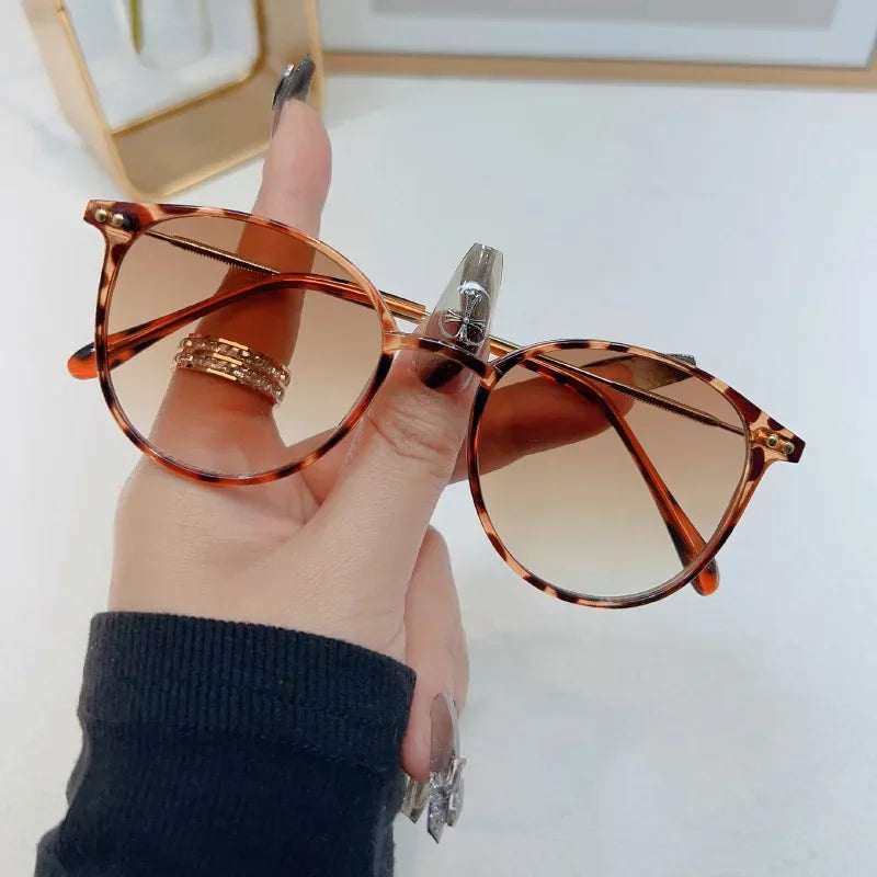 Retro Round Vintage Sunglasses for Women – UV400 Luxury Designer Shades | Livia & Co