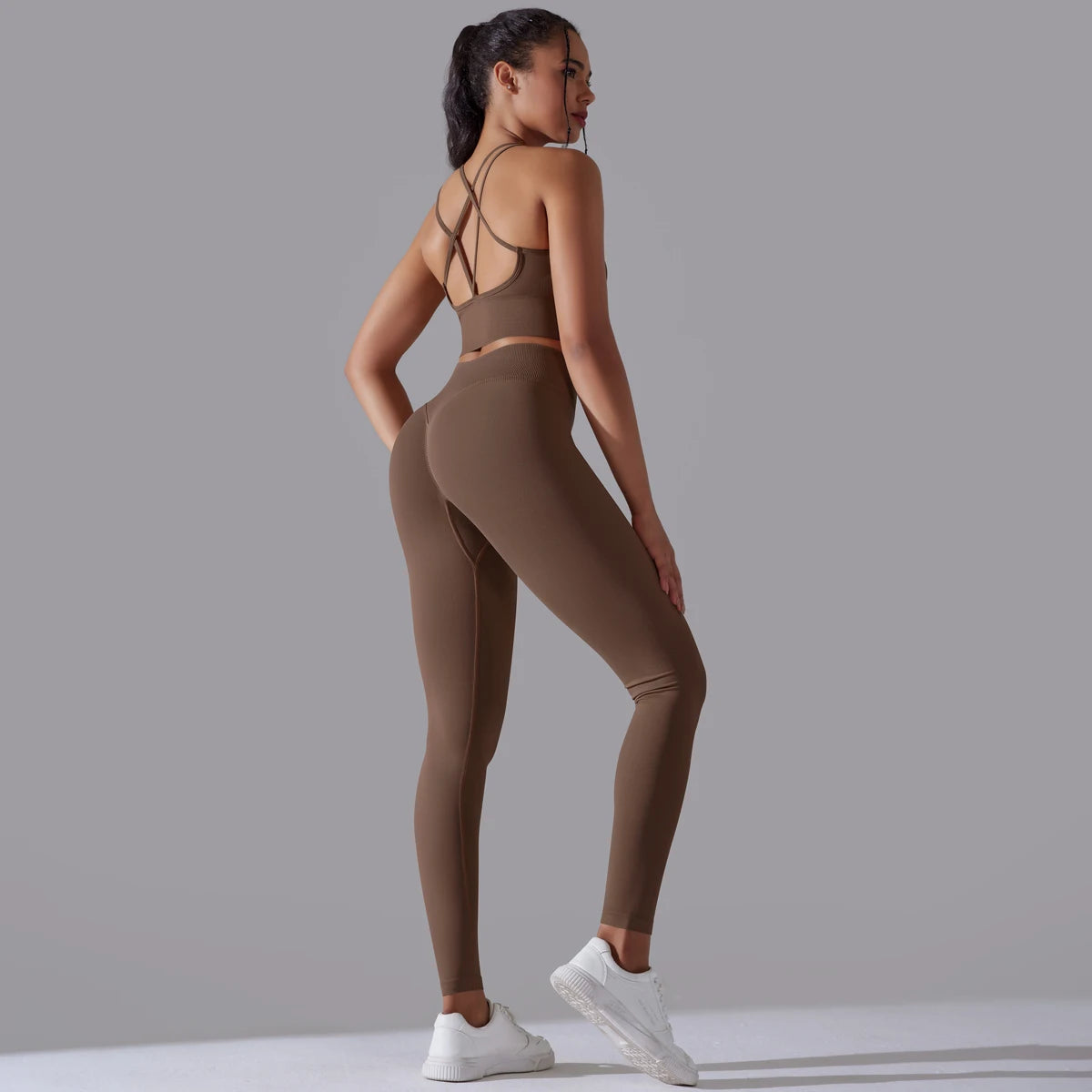 Brushed Yoga Set – A Symphony of Strength & Serenity