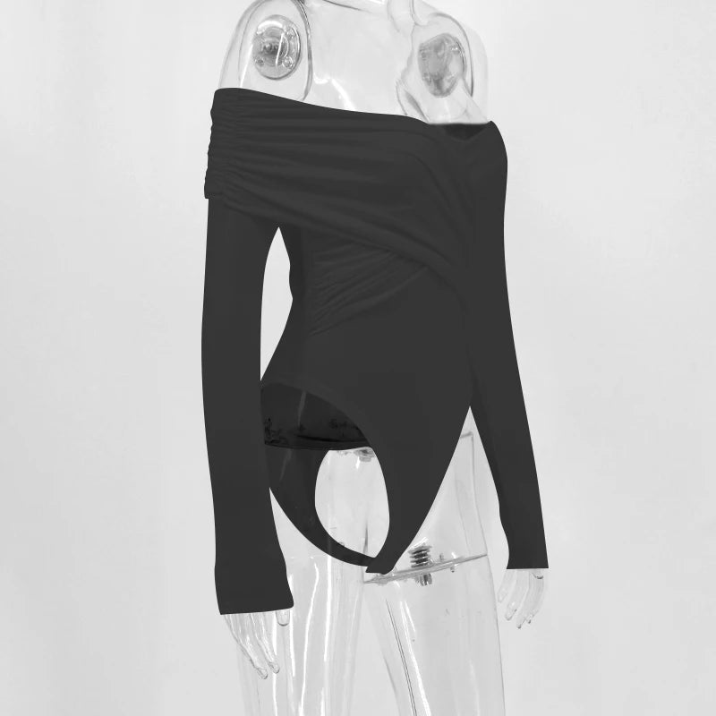 Scarlet Whispers: The Backless Symphony Bodysuit