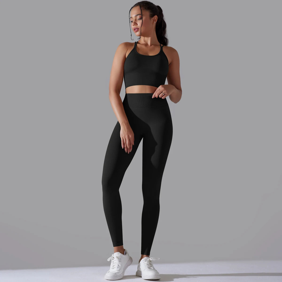 Brushed Yoga Set – A Symphony of Strength & Serenity
