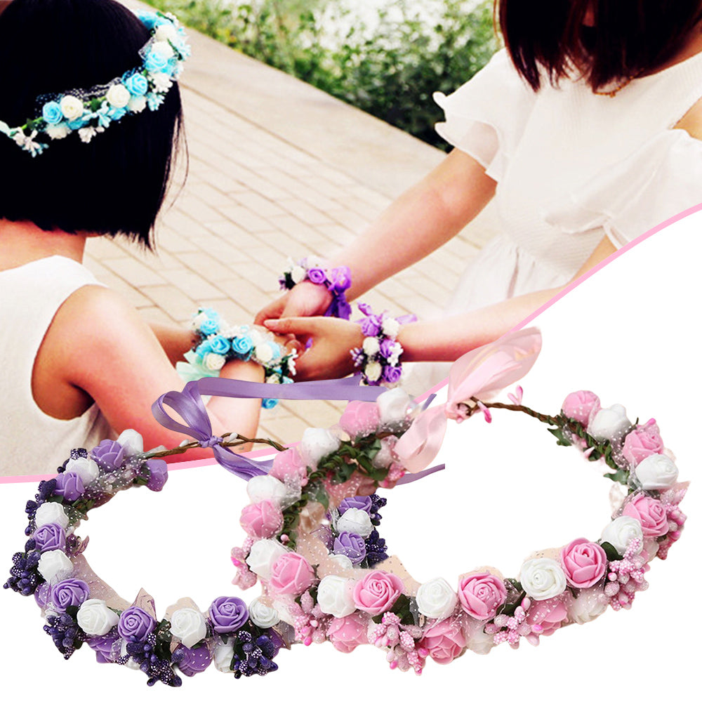 Petal Veil – Elegant Floral Wedding Headband for Brides & Special Occasions