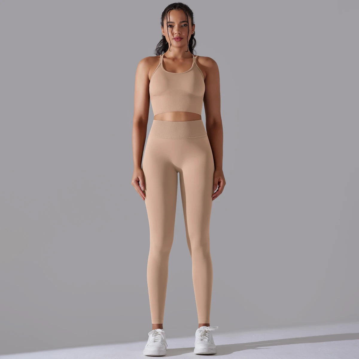 Brushed Yoga Set – A Symphony of Strength & Serenity