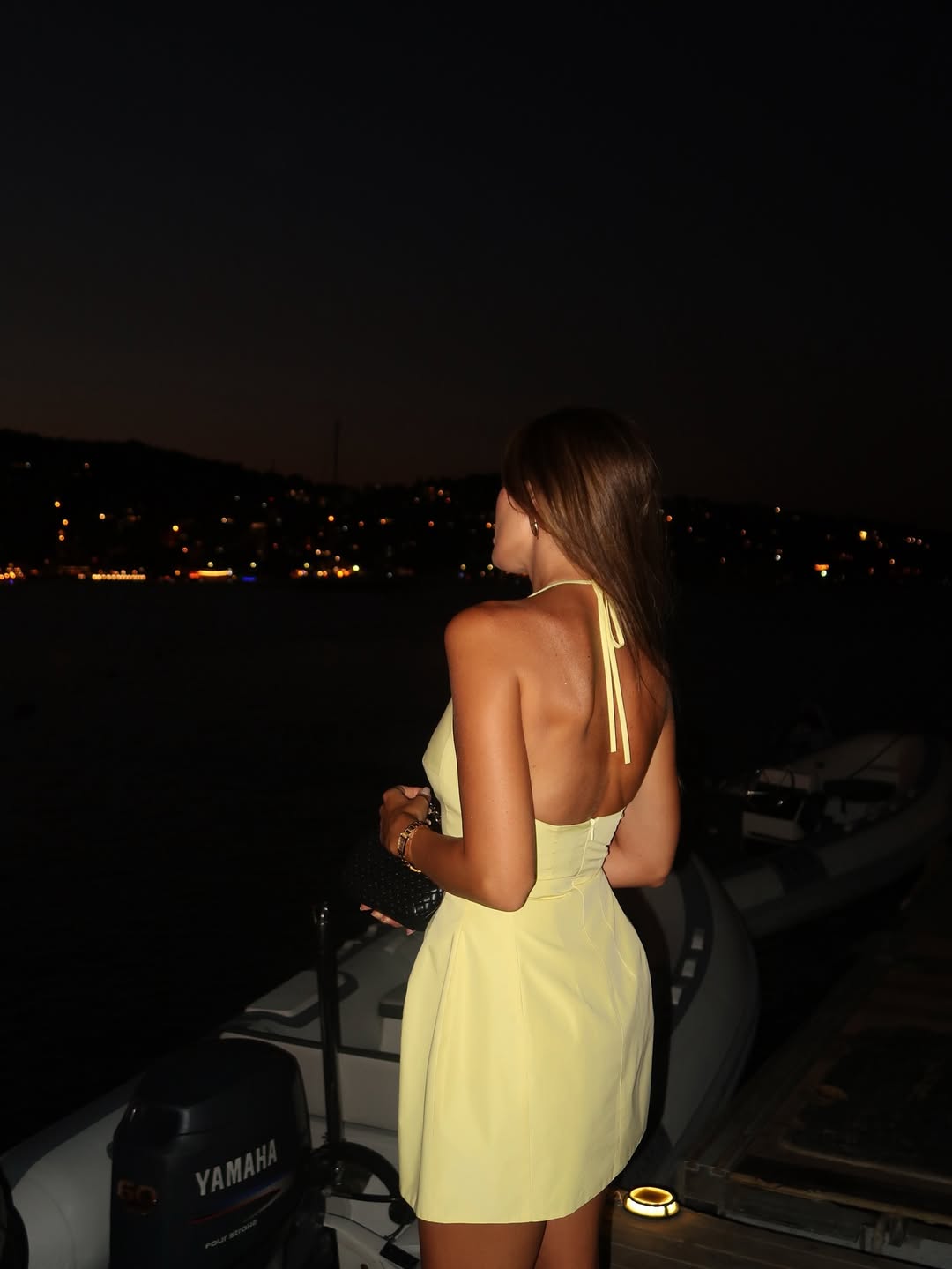 Halter Backless Ruffle Party Dress