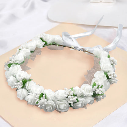 Petal Veil – Elegant Floral Wedding Headband for Brides & Special Occasions