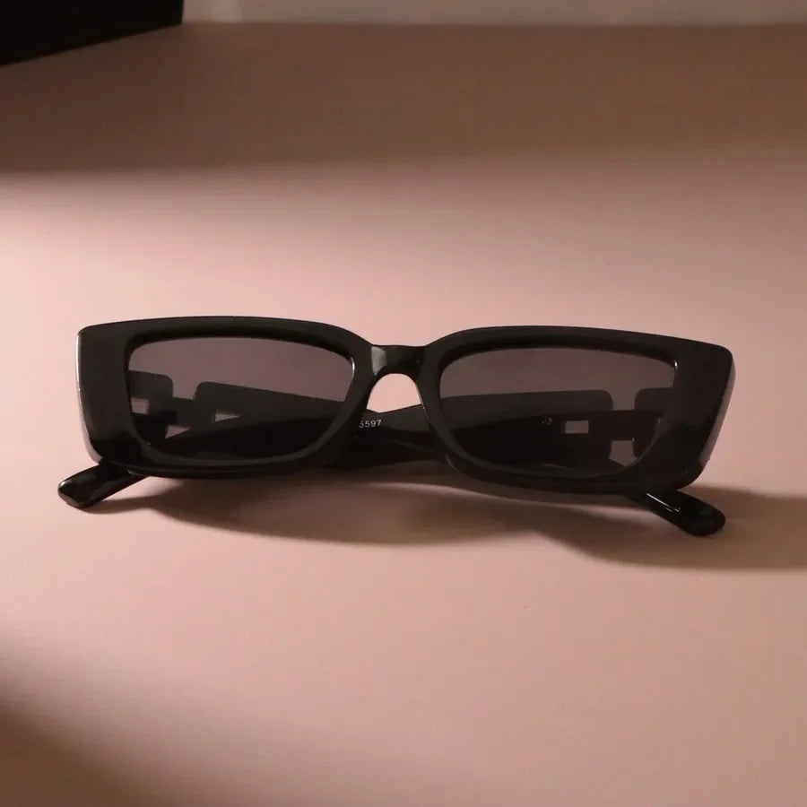 Classic Square Designer Sunglasses – Unisex Small Frame Mirror Shades | Livia & Co