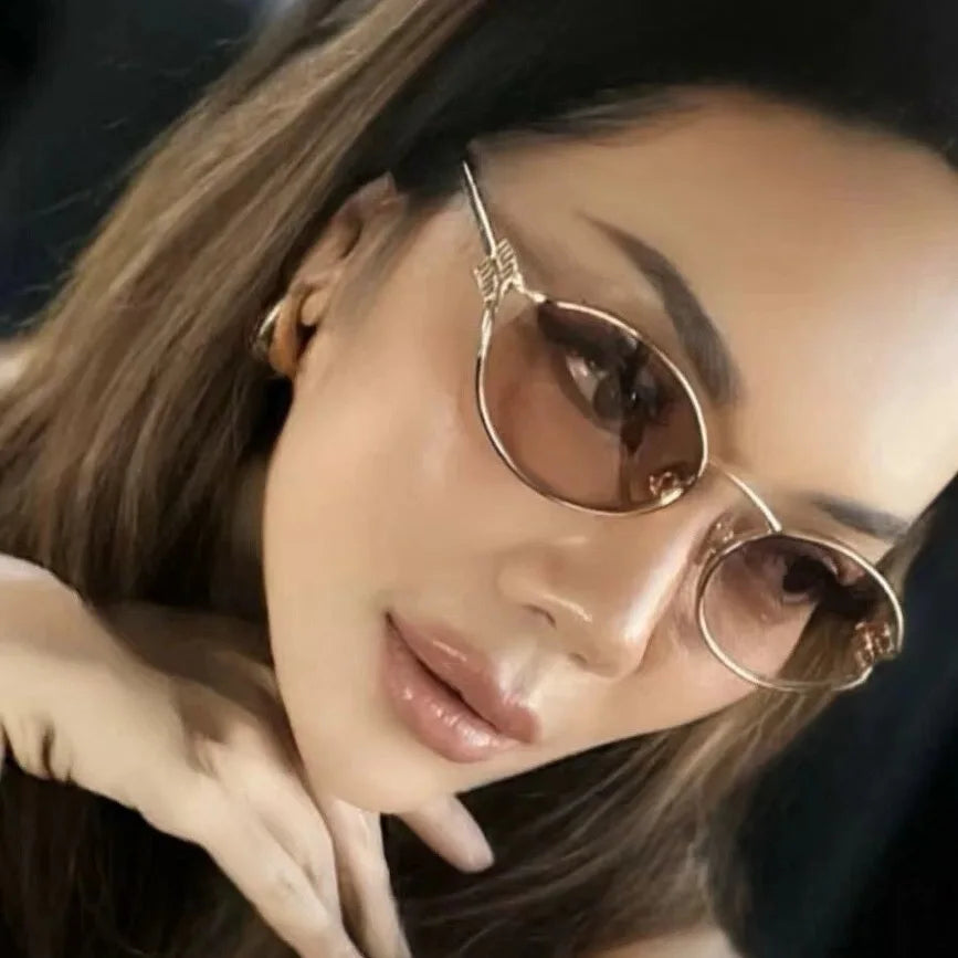 Small Metal Frame Sunglasses – Unisex Designer Optical Eyewear | Livia & Co