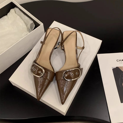 Punk Buckle High Heel Sandals