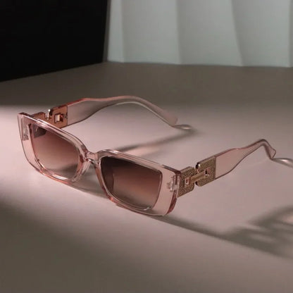 Classic Square Designer Sunglasses – Unisex Small Frame Mirror Shades | Livia & Co