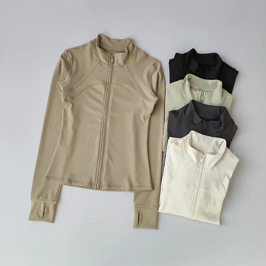 Zen Motion – High-Collar Windproof Training Jacket