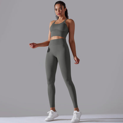 Brushed Yoga Set – A Symphony of Strength & Serenity