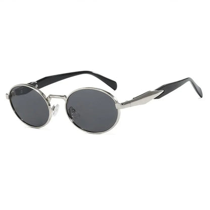 Retro Round Metal Sunglasses – Unisex Leopard Print Designer Eyewear | Livia & Co