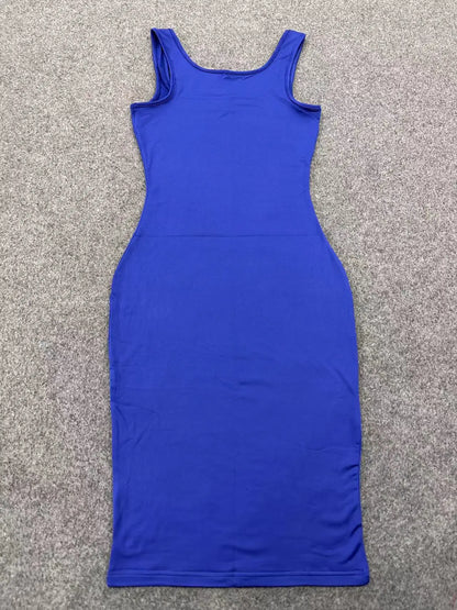"Sunset Glow" Sleeveless Midi Dress
