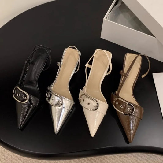 Punk Buckle High Heel Sandals