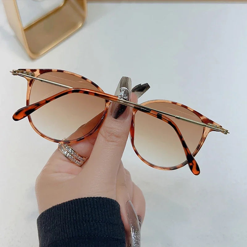 Retro Round Vintage Sunglasses for Women – UV400 Luxury Designer Shades | Livia & Co