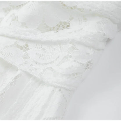 "Midnight Elegance" Lace-Up Backless Off-Shoulder Long Dress