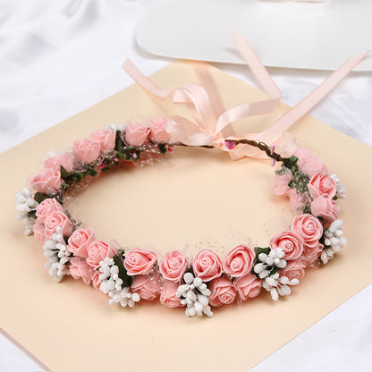 Petal Veil – Elegant Floral Wedding Headband for Brides & Special Occasions