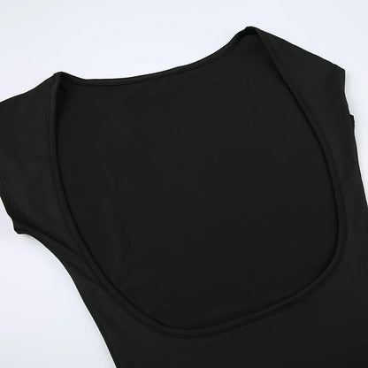 Serene Grace Backless Maxi Dress