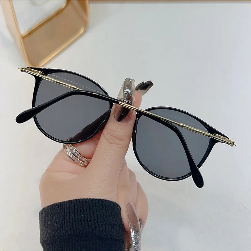 Retro Round Vintage Sunglasses for Women – UV400 Luxury Designer Shades | Livia & Co