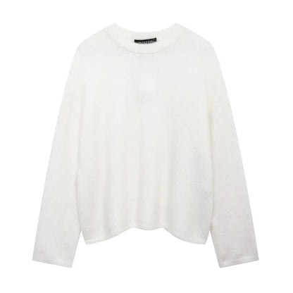 Autumn Elegance O-Neck Sweater