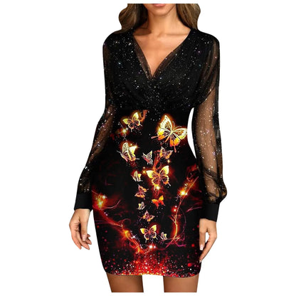 Sexy Rhinestone Long Evening Dress – Formal Gown for Women, Party, Prom & Club Wear