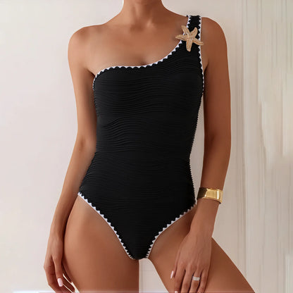 Sunkissed Mirage – White Strapless Lace-Up Bikini Set