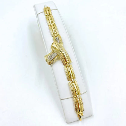 Golden Aura – Gold Color Drop Earrings, Necklace & Bracelet Set