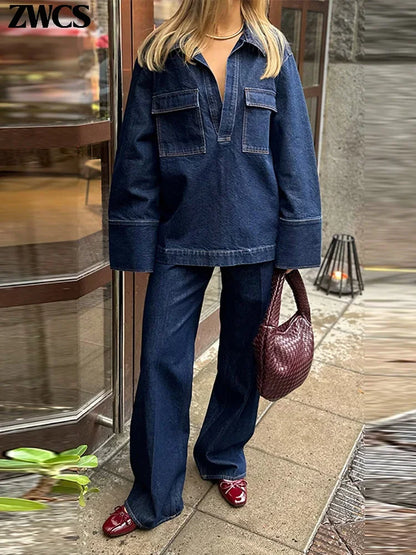 Highlighter Denim Jacket & Jeans Set