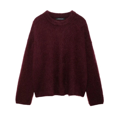 Autumn Elegance O-Neck Sweater