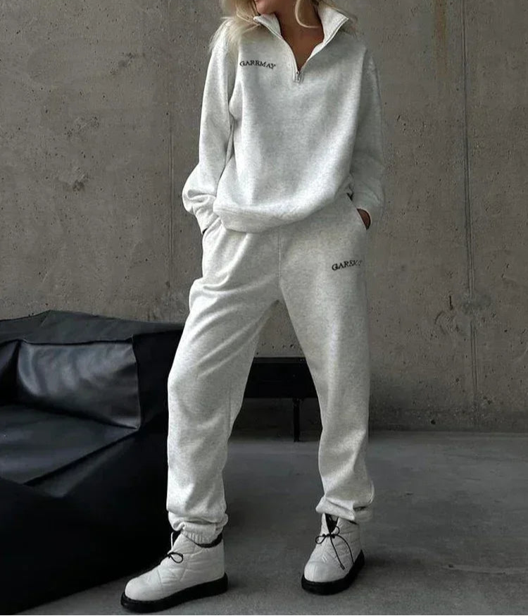 Blossom Breeze – Classic Pink & Yellow Tracksuit Set