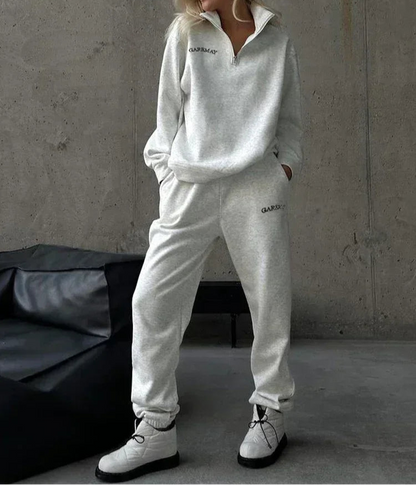 Blossom Breeze – Classic Pink & Yellow Tracksuit Set
