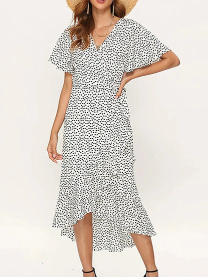 Summer Beach Maxi Dress – Boho Floral Elegance