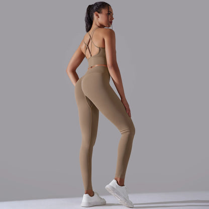 Brushed Yoga Set – A Symphony of Strength & Serenity