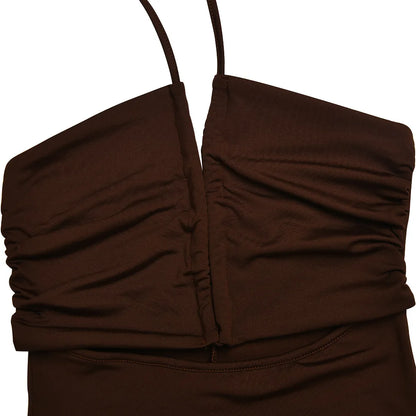 Elegant Backless Bodycon Midi Dress