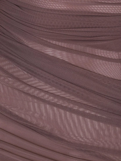 "Twilight Allure" Mesh Patchwork Bodycon Dress