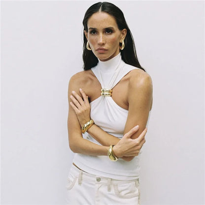 Silver Orbit: The Midnight Knit Camisole