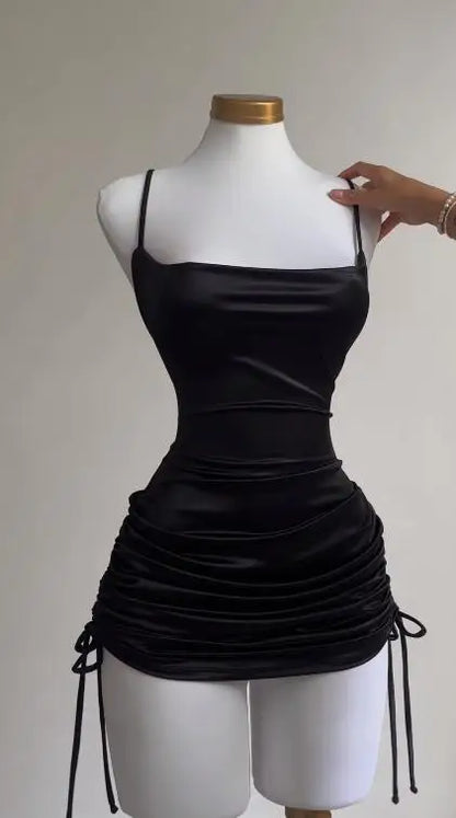 Lace-Up Halter Spice Bag Dress: A Bold Summer Statement
