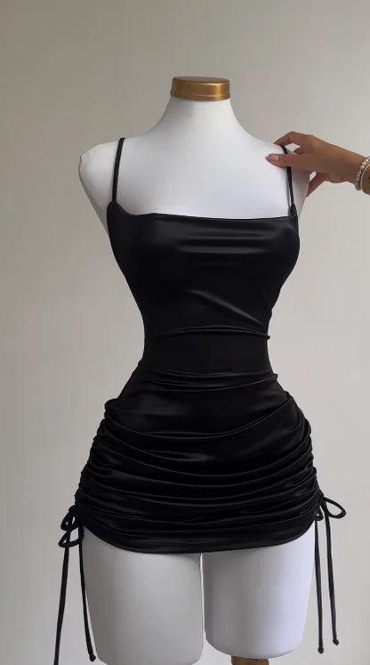Lace-Up Halter Spice Bag Dress: A Bold Summer Statement