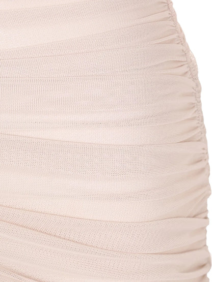 "Twilight Allure" Mesh Patchwork Bodycon Dress