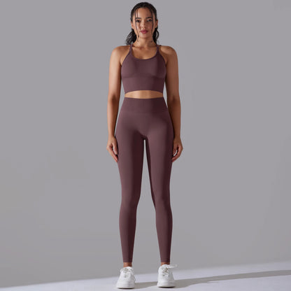 Brushed Yoga Set – A Symphony of Strength & Serenity
