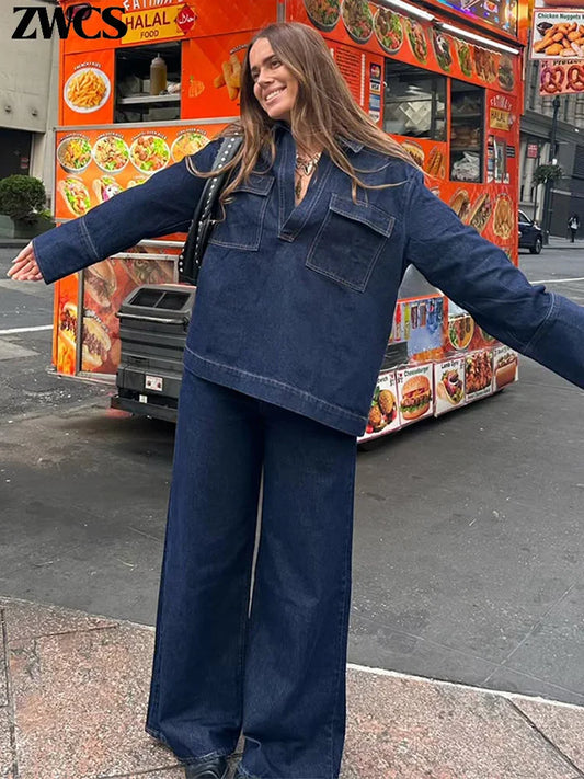 Highlighter Denim Jacket & Jeans Set