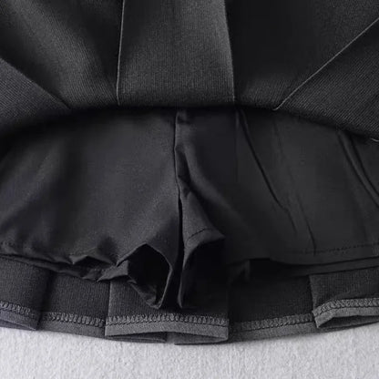 Grey A-Line Mini Skirt
