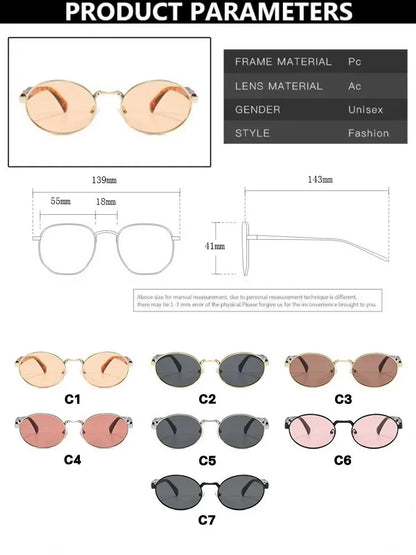 Retro Round Metal Sunglasses – Unisex Leopard Print Designer Eyewear | Livia & Co