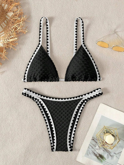 Sunkissed Mirage – White Strapless Lace-Up Bikini Set