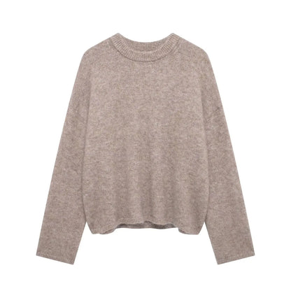 Autumn Elegance O-Neck Sweater