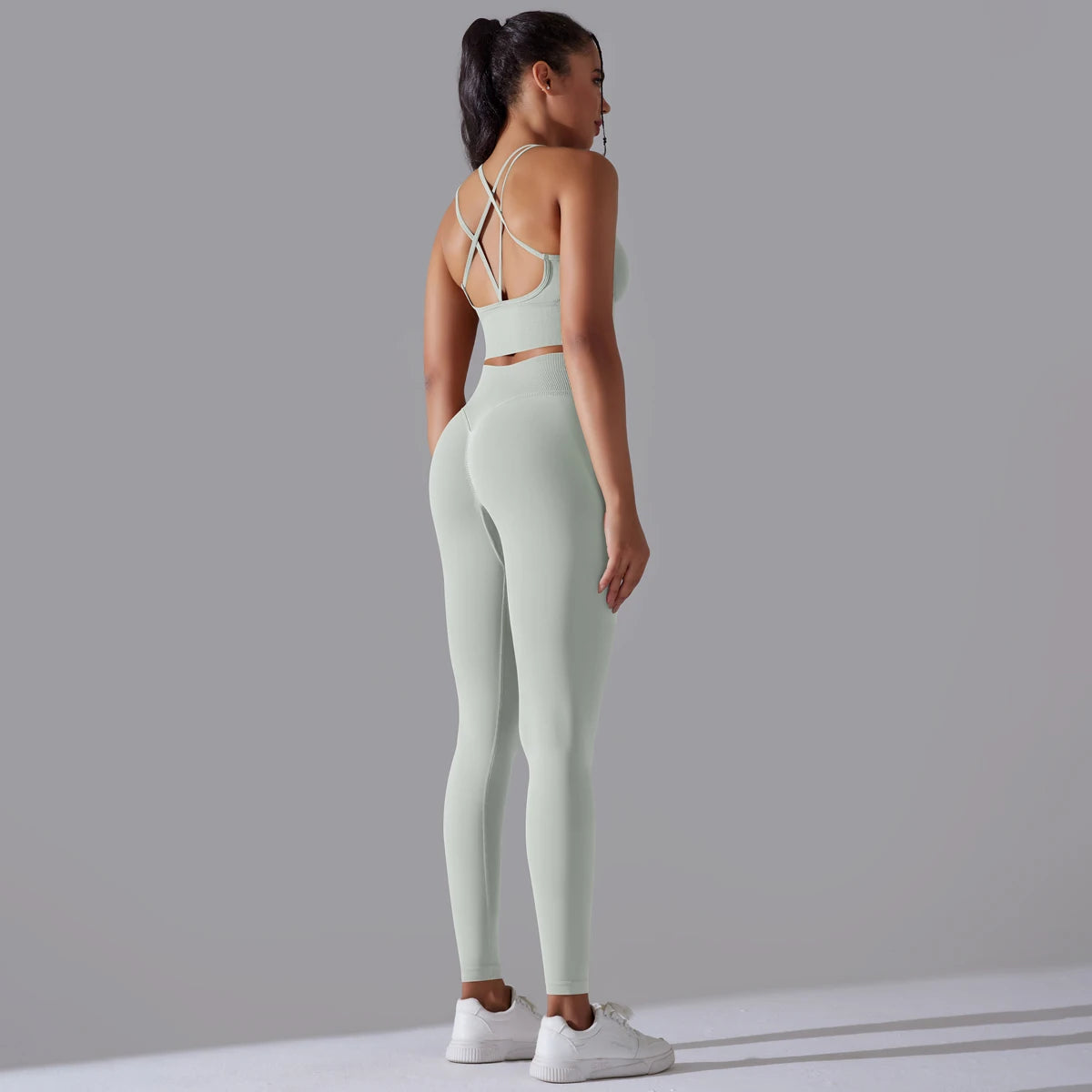 Brushed Yoga Set – A Symphony of Strength & Serenity