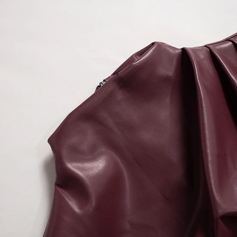 Liquid Noir: The Shard Cut PU Tank